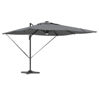 vidaXL Parasol Roma Antracite 286 x 285 x 270 cm Alluminio, Poliestere