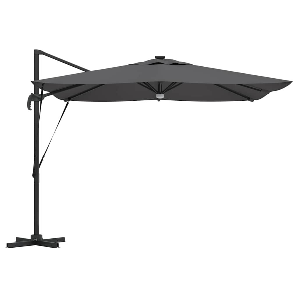vidaXL Parasol Roma Antracite 286 x 285 x 270 cm Alluminio, Poliestere