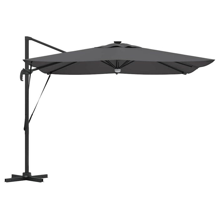 vidaXL Parasol Roma Antracite 286 x 285 x 270 cm Alluminio, Poliestere