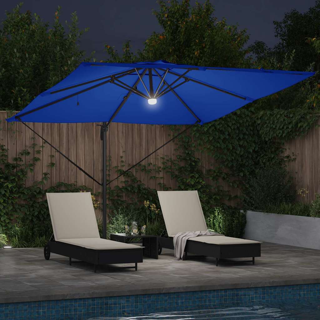 Parasol Roma Blu 286 x 285 x 270 cm Alluminio e Poliestere 42003356