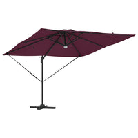 Parasol Roma Rosso 286 x 285 x 270 cm Alluminio e Poliestere 42003357
