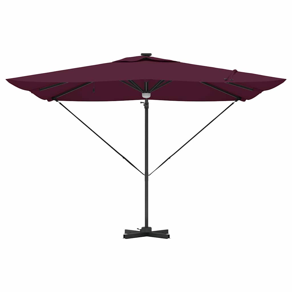 Parasol Roma Rosso 286 x 285 x 270 cm Alluminio e Poliestere 42003357