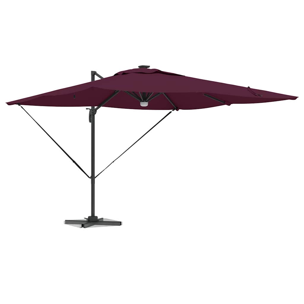 Parasol Roma Rosso 286 x 285 x 270 cm Alluminio e Poliestere 42003357