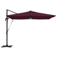 Parasol Roma Rosso 286 x 285 x 270 cm Alluminio e Poliestere 42003357