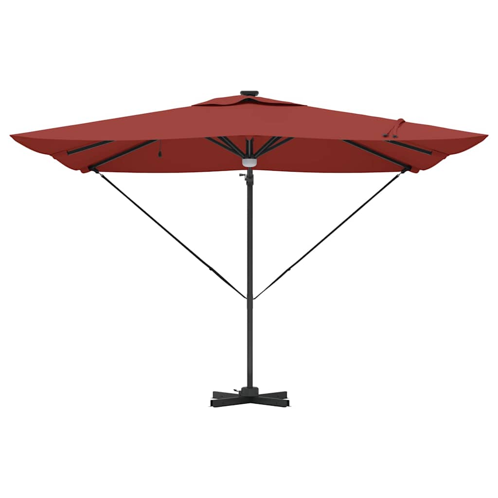 Parasol Roma Rosso 286 x 285 x 270 cm Alluminio e Poliestere 42003358