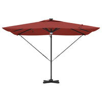 Parasol Roma Rosso 286 x 285 x 270 cm Alluminio e Poliestere 42003358
