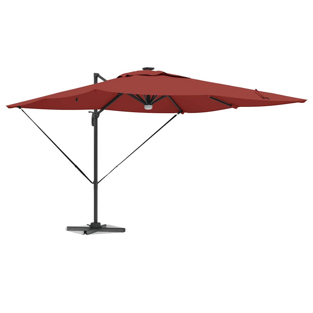 Parasol Roma Rosso 286 x 285 x 270 cm Alluminio e Poliestere 42003358