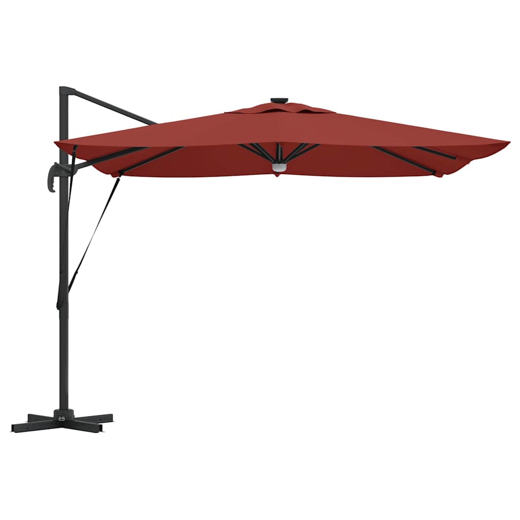 Parasol Roma Rosso 286 x 285 x 270 cm Alluminio e Poliestere 42003358