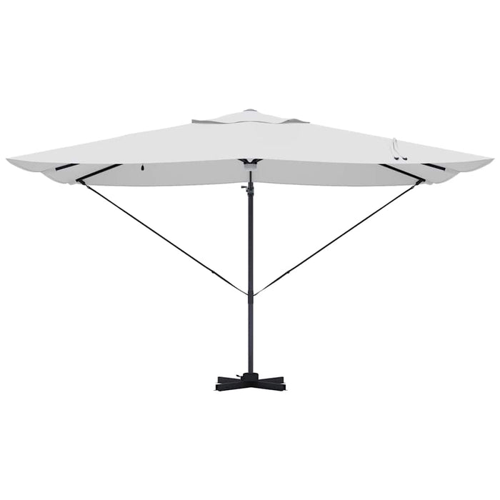 Parasol Roma a braccio Beige e Nero 352 x 251 x 265 cm 42003359