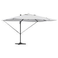 Parasol Roma a braccio Beige e Nero 352 x 251 x 265 cm 42003359