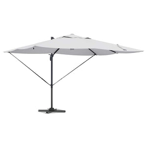 Parasol Roma a braccio Beige e Nero 352 x 251 x 265 cm 42003359