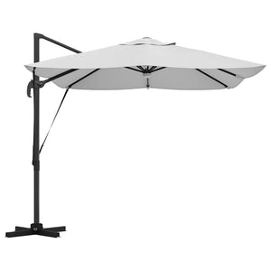 Parasol Roma a braccio Beige e Nero 352 x 251 x 265 cm 42003359