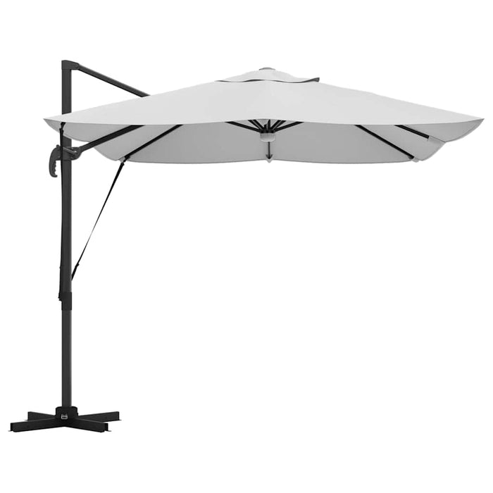 Parasol Roma a braccio Beige e Nero 352 x 251 x 265 cm 42003359