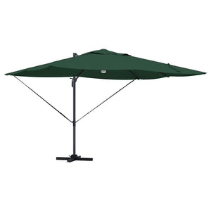 Parasol Roma a braccio Verde e Nero 352 x 251 x 265 cm 42003360