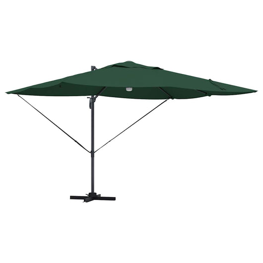 Parasol Roma a braccio Verde e Nero 352 x 251 x 265 cm 42003360