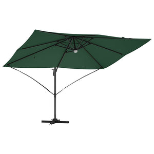 Parasol Roma a braccio Verde e Nero 352 x 251 x 265 cm 42003360