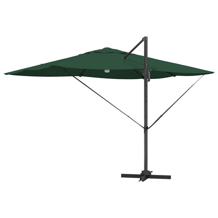 Parasol Roma a braccio Verde e Nero 352 x 251 x 265 cm 42003360