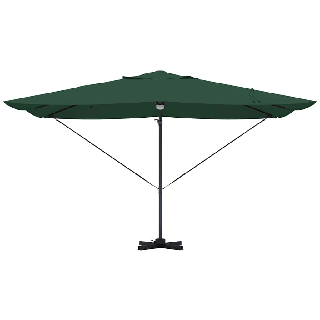 Parasol Roma a braccio Verde e Nero 352 x 251 x 265 cm 42003360