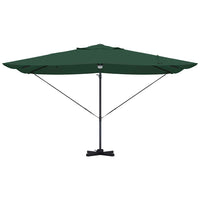 Parasol Roma a braccio Verde e Nero 352 x 251 x 265 cm 42003360
