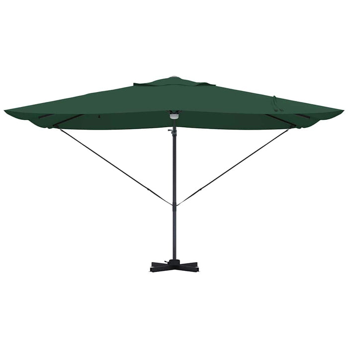 Parasol Roma a braccio Verde e Nero 352 x 251 x 265 cm 42003360