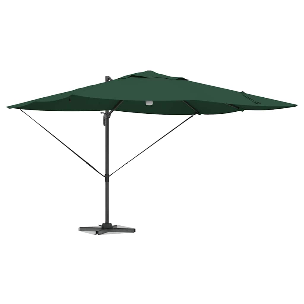 Parasol Roma a braccio Verde e Nero 352 x 251 x 265 cm 42003360