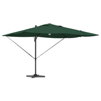 Parasol Roma a braccio Verde e Nero 352 x 251 x 265 cm 42003360