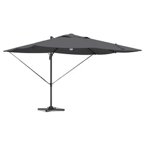 Parasol Roma a braccio Antracite e Nero 352 x 251 x 265 cm 42003361
