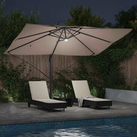 Parasol Roma a braccio Tortora e Nero 352 x 251 x 265 cm 42003362