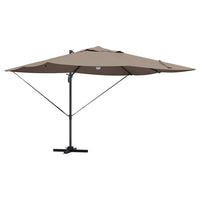 Parasol Roma a braccio Tortora e Nero 352 x 251 x 265 cm 42003362