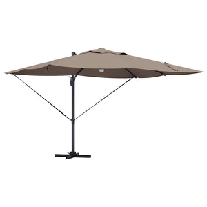 Parasol Roma a braccio Tortora e Nero 352 x 251 x 265 cm 42003362