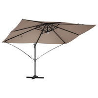 Parasol Roma a braccio Tortora e Nero 352 x 251 x 265 cm 42003362