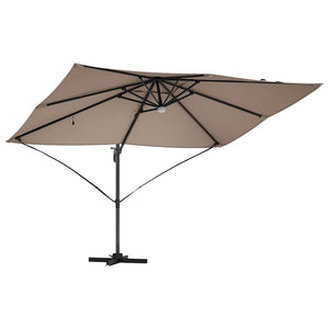 Parasol Roma a braccio Tortora e Nero 352 x 251 x 265 cm 42003362