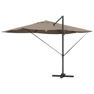 Parasol Roma a braccio Tortora e Nero 352 x 251 x 265 cm 42003362