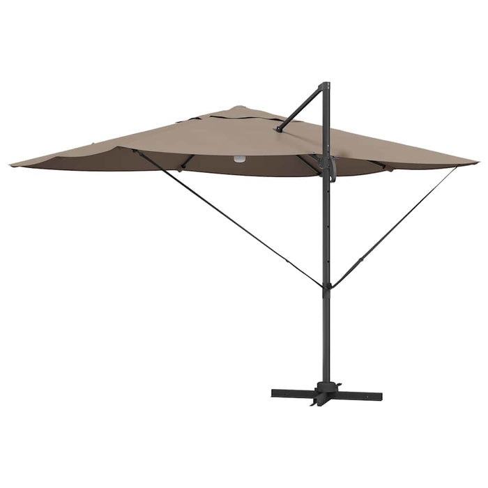 Parasol Roma a braccio Tortora e Nero 352 x 251 x 265 cm 42003362