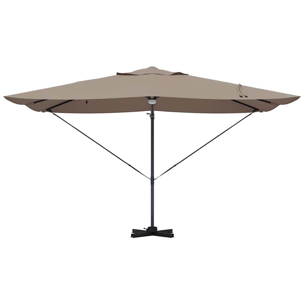 Parasol Roma a braccio Tortora e Nero 352 x 251 x 265 cm 42003362