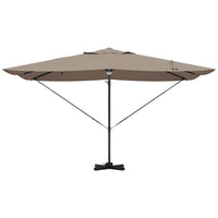 Parasol Roma a braccio Tortora e Nero 352 x 251 x 265 cm 42003362