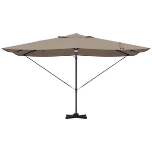 Parasol Roma a braccio Tortora e Nero 352 x 251 x 265 cm 42003362