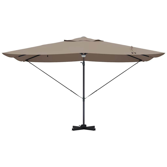Parasol Roma a braccio Tortora e Nero 352 x 251 x 265 cm 42003362