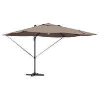 Parasol Roma a braccio Tortora e Nero 352 x 251 x 265 cm 42003362