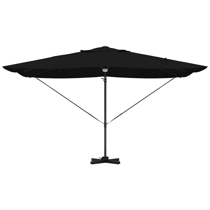 Parasol Roma a braccio Nero e Nero 352 x 251 x 265 cm 42003363