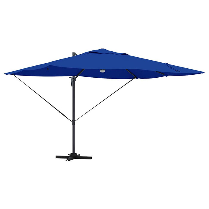 Parasol Roma a braccio Blu e Nero 352 x 251 x 265 cm 42003364