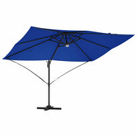 Parasol Roma a braccio Blu e Nero 352 x 251 x 265 cm 42003364