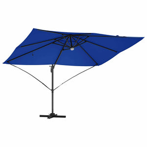 Parasol Roma a braccio Blu e Nero 352 x 251 x 265 cm 42003364