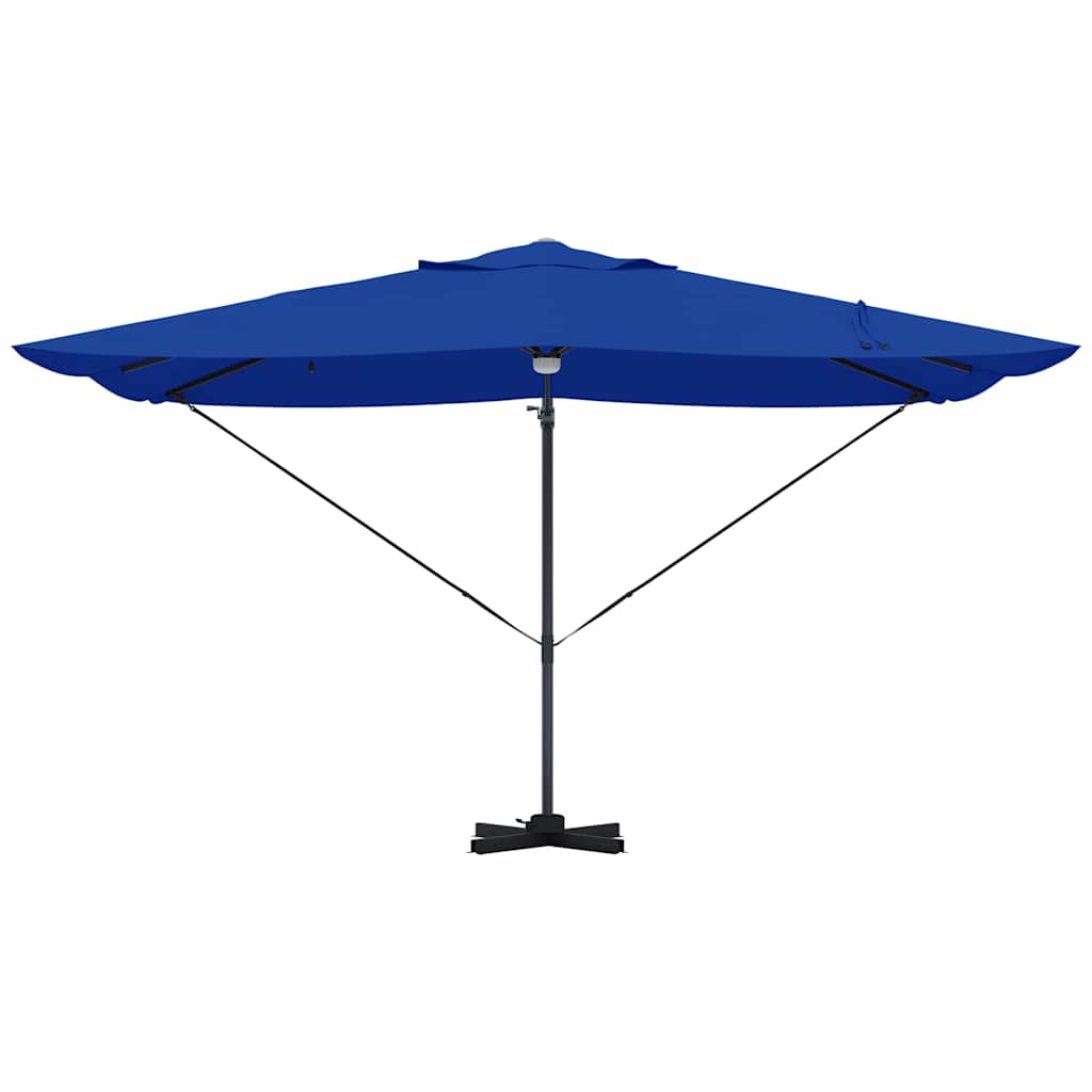Parasol Roma a braccio Blu e Nero 352 x 251 x 265 cm 42003364