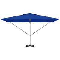 Parasol Roma a braccio Blu e Nero 352 x 251 x 265 cm 42003364