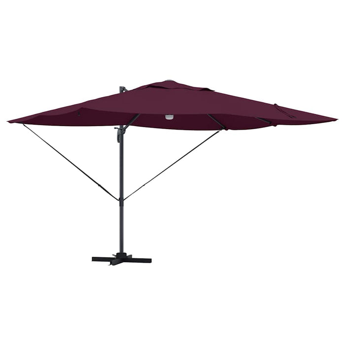 Parasol Roma a braccio Rosso e Nero 352 x 251 x 265 cm 42003365
