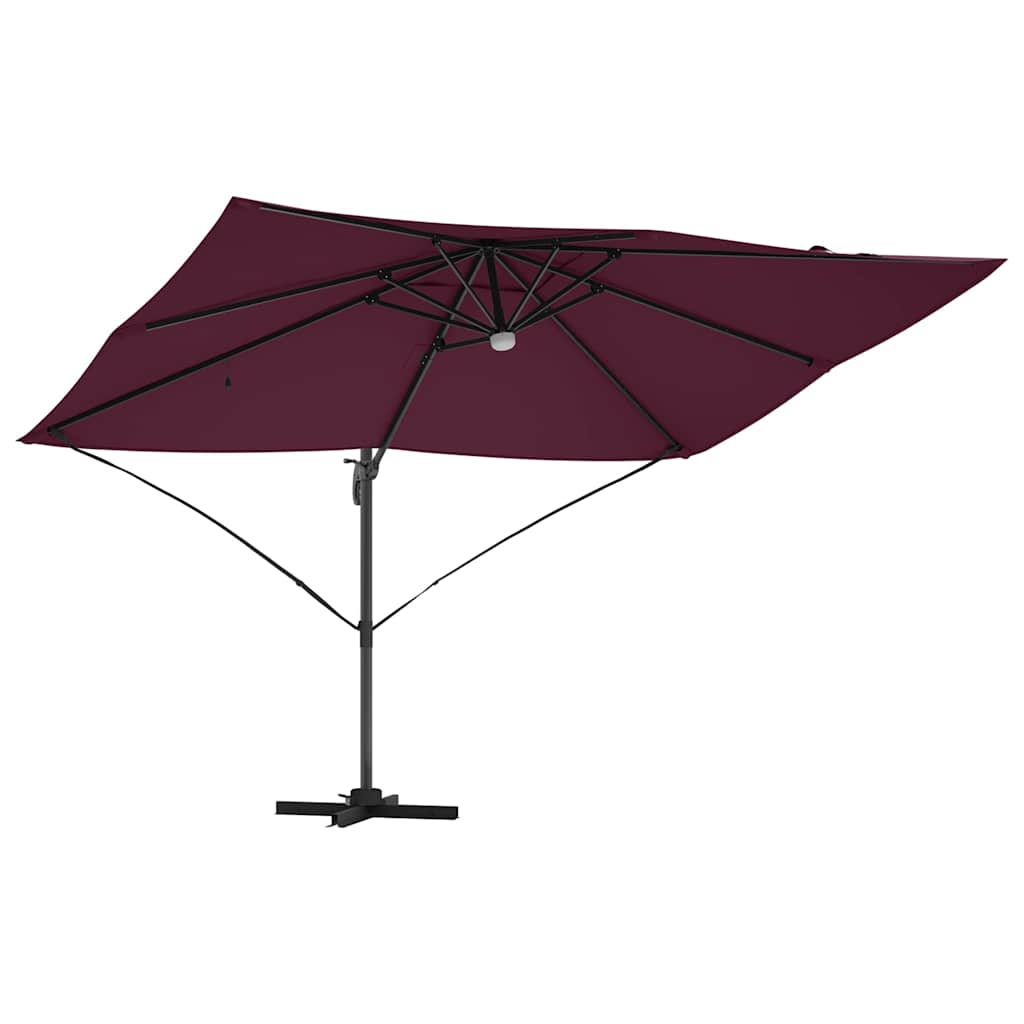 Parasol Roma a braccio Rosso e Nero 352 x 251 x 265 cm 42003365