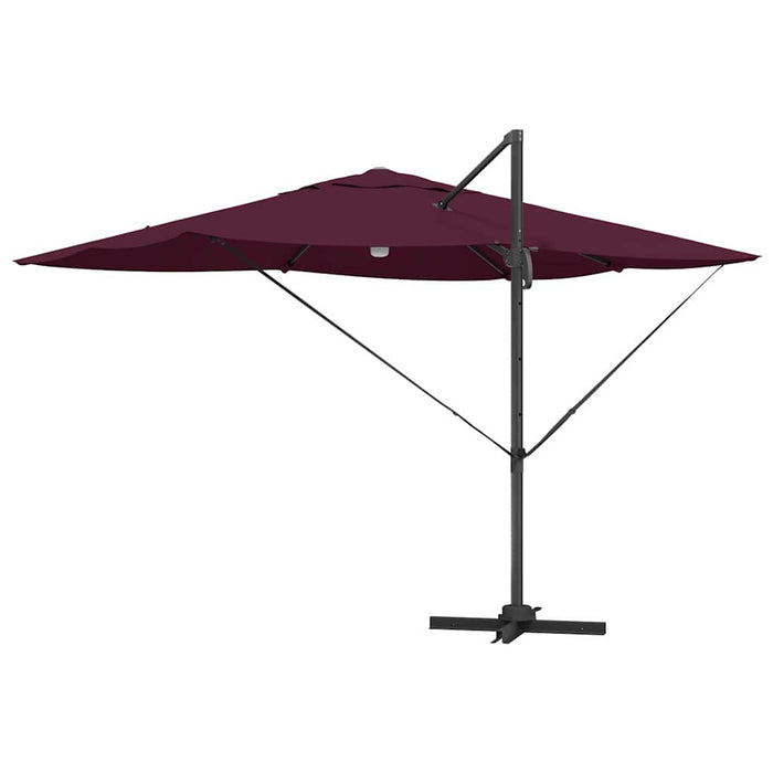 Parasol Roma a braccio Rosso e Nero 352 x 251 x 265 cm 42003365