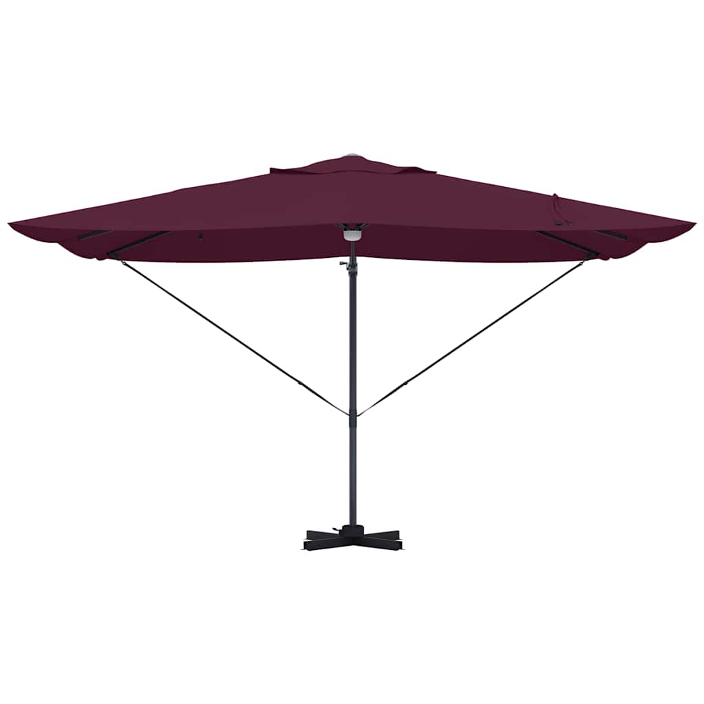 Parasol Roma a braccio Rosso e Nero 352 x 251 x 265 cm 42003365
