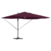 Parasol Roma a braccio Rosso e Nero 352 x 251 x 265 cm 42003365